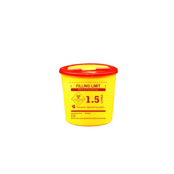 سیفتی باکس 1.5 لیتری بهار زیست - Baharzist Cylindrical Safety Box